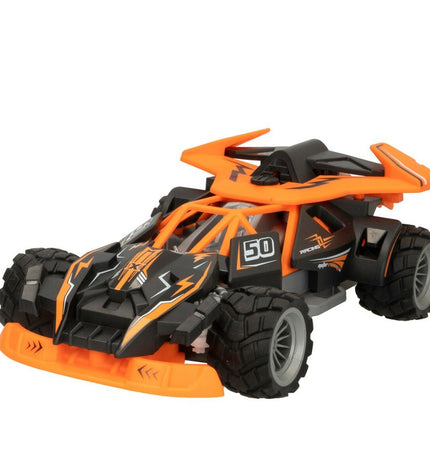 Two Speed & Go remote control police cars in 1:16 scale, toy vehicles with police detailing, placed on a white background.