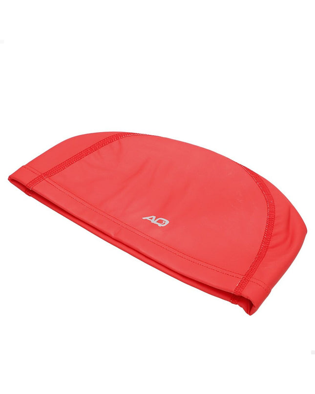 Set of 24 Aktive blue and red polyester swim caps for sport and outdoor watersport activities, lightweight and durable.