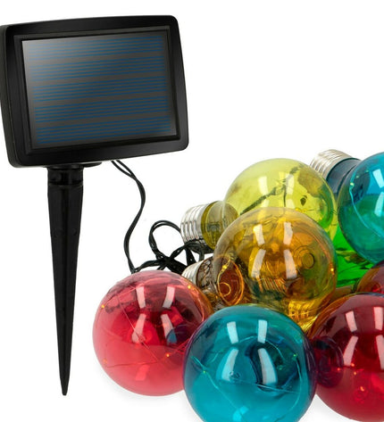 Set of six Aktive Bollenslinger LED outdoor decorative lights, 160 cm long, ideal for garden and exterior decoration.