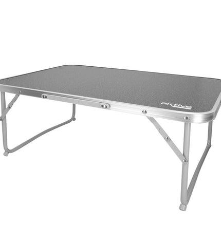 Set of six Aktive folding tables, 60x25x40 cm, suitable for outdoor camping and outdoor activities in sport and recreation.