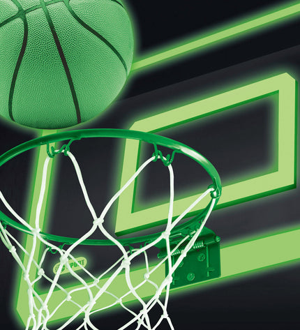 Colorbaby basketball for outdoor sports, featuring bright orange and black design, suitable for kids and recreational play.