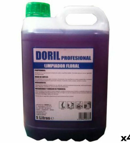 VINFER Doril vloerreiniger 5L bottles, household cleaning product for floors, four containers in the image.
