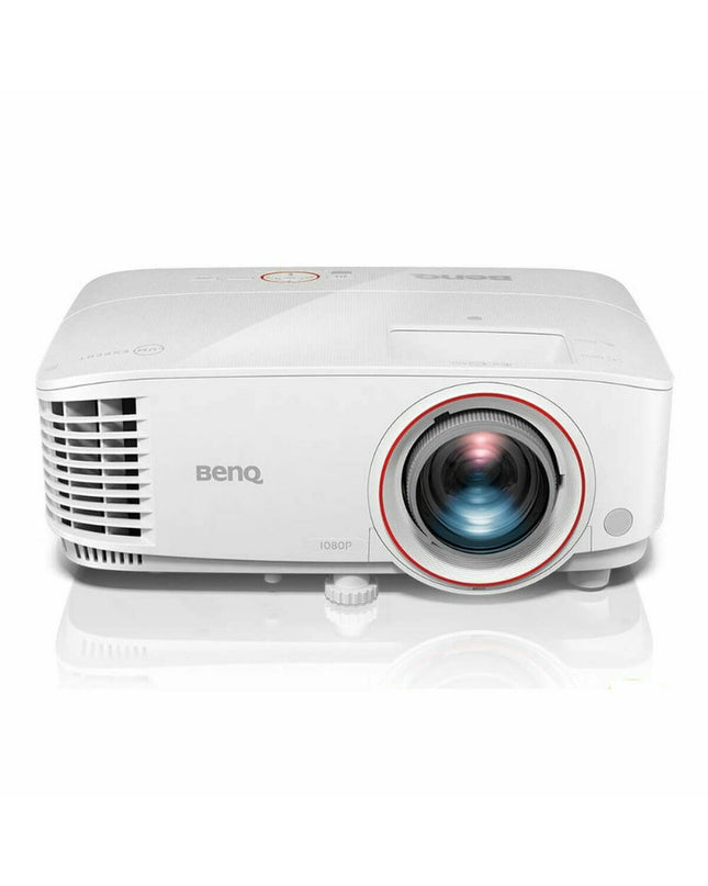 BenQ TH671ST Full HD projector displaying a vibrant video image with 3000 lumens, ideal for home theater and electronic entertainment.