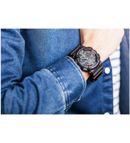 Casio G-Shock GS BASIC activity wristband, sport and outdoor electronic device with digital display and durable design.