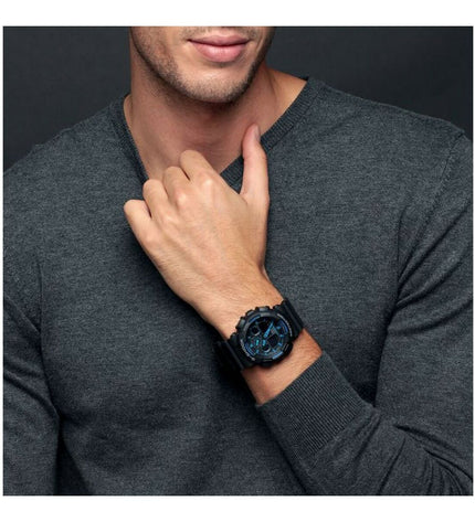 Casio G-Shock GS BASIC activity wristband with digital display, black band, designed for sports and outdoor activities