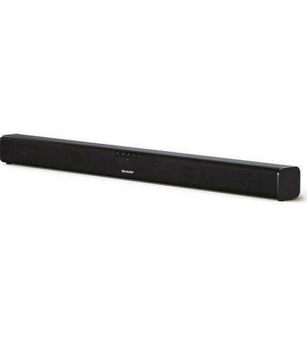 Sharp HT-SB110 soundbar in black with 90W power, compact electronic audio and hi-fi equipment for enhanced sound.
