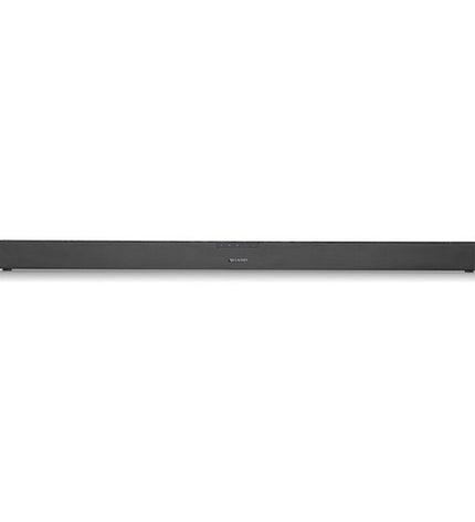 Sharp HT-SB140 black 150W soundbar with sleek design, electronic audio equipment for enhanced home sound system.