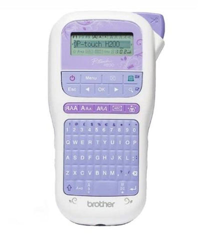 Three Brother PT-H200 electric label makers in white, showing their compact design and label printing features.