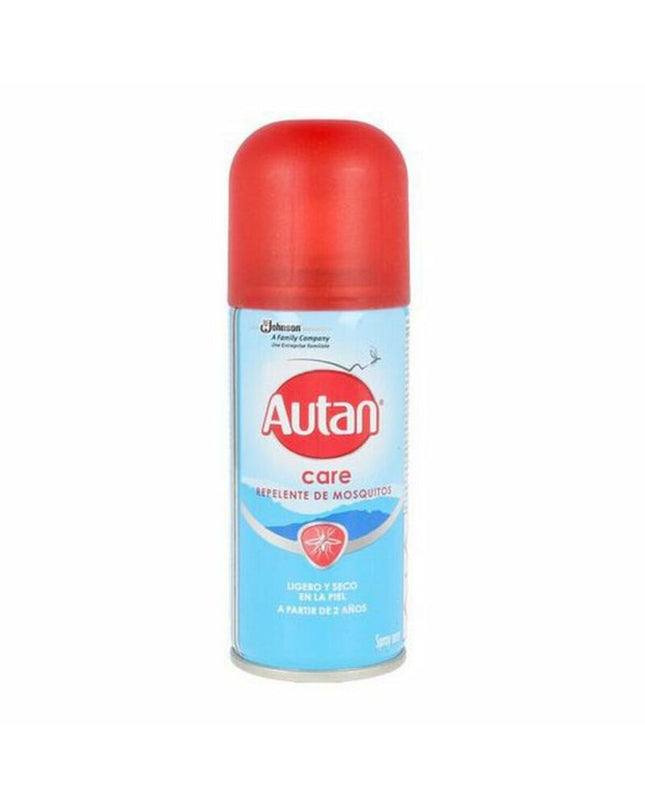 Autan Muggenspray J309533 100ml for outdoor camping and hiking, mosquito repellent spray in a white bottle with label