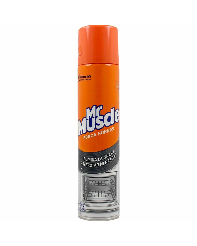 Mr Muscle Forza Hornos oven cleaner spray in 300ml bottle, designed for kitchen and home cleaning.