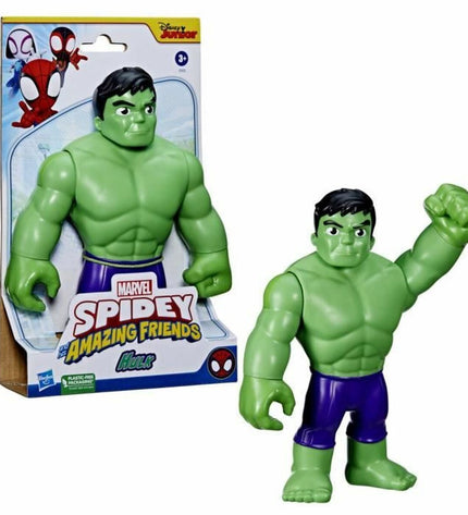Hasbro Hulk action figure from the superhero toy and games collection, detailed green Marvel character in dynamic pose