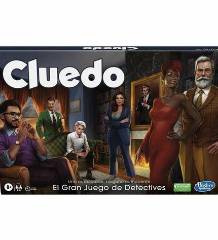 Hasbro Cluedo game pieces, colorful cardboard fiches for the classic detective board game.