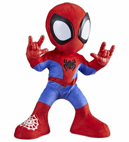 Hasbro Spidey action figure from Actiefiguren series, shows Spider-Man dancing and crawling in dynamic pose.