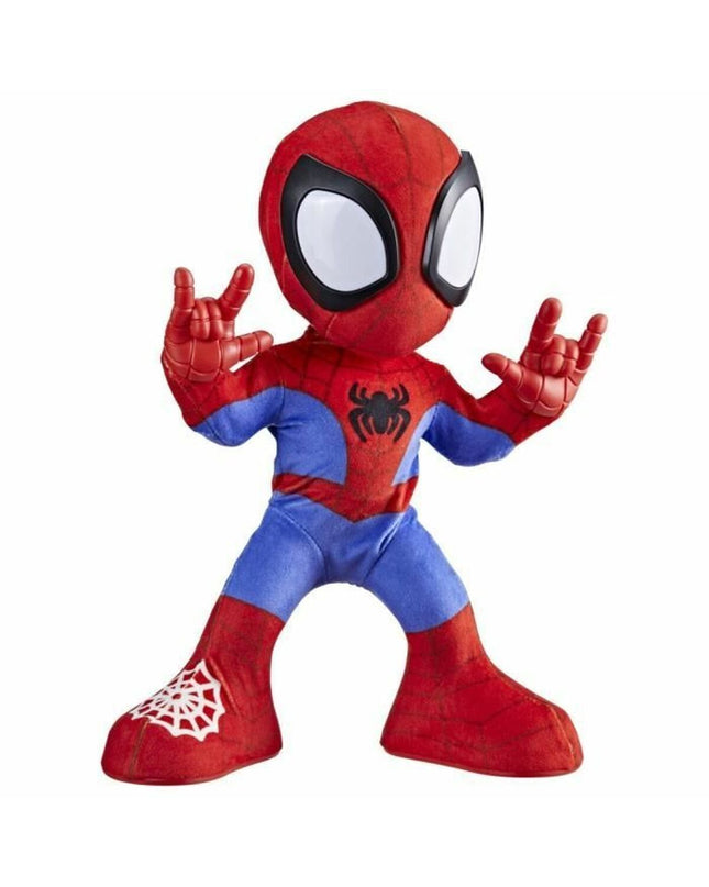 Hasbro Spidey action figure from Actiefiguren series, shows Spider-Man dancing and crawling in dynamic pose.