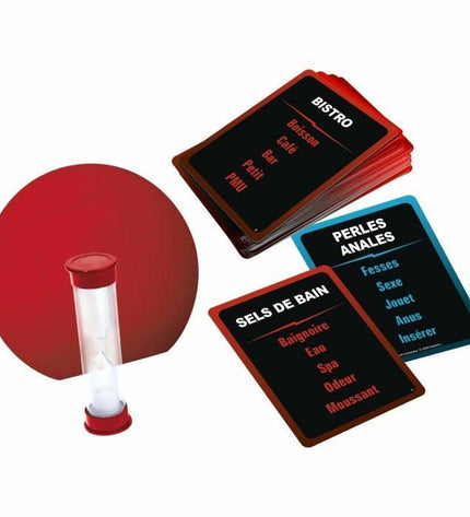 Hasbro Taboo game box featuring colorful cards and game pieces for family word-guessing fun.
