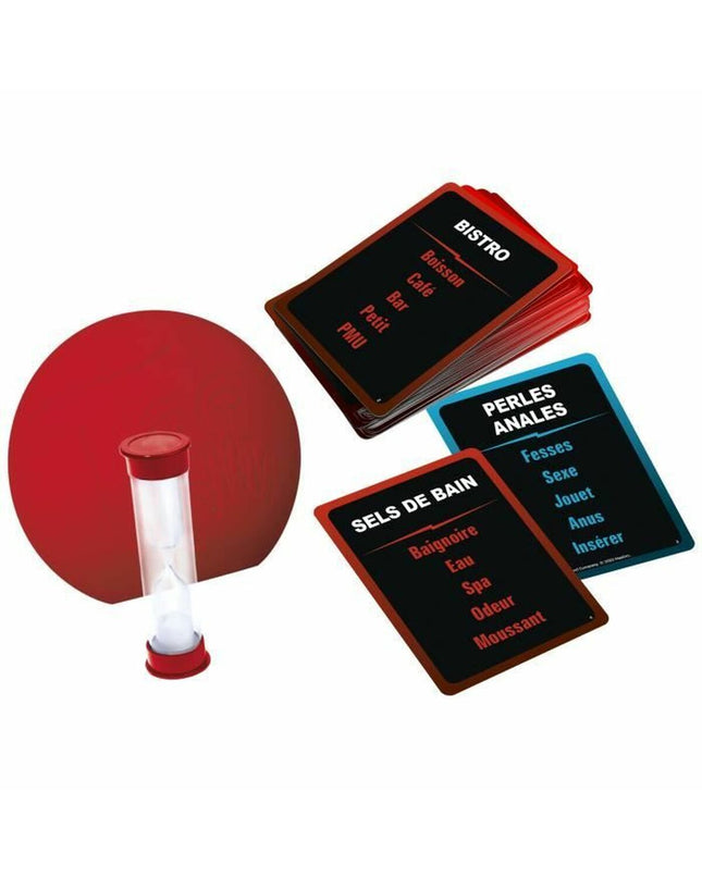 Hasbro Taboo game box featuring colorful cards and game pieces for family word-guessing fun.