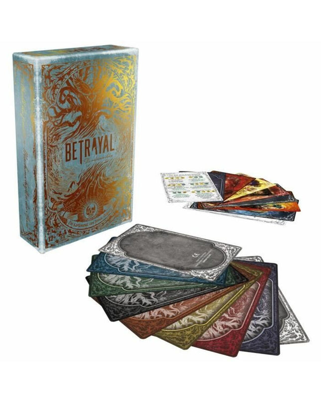 Hasbro Betrayal board game with game box and components for family and strategy gameplay.
