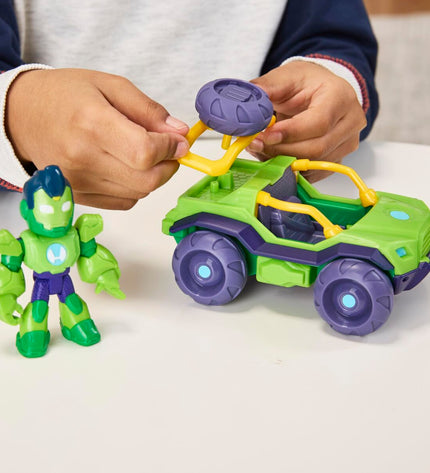 Hasbro action figure from the Speelgoed en games collection, detailed poseable toy with colorful costume and accessories.