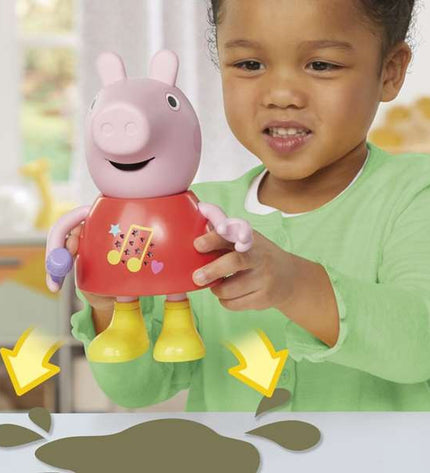 Peppa Pig muziek speelgoed voor baby's, kleurrijk en zacht speelgoed voor jonge kinderen van het merk Peppa Pig.