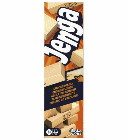 Hasbro board game with colorful game pieces and box, perfect for family fun and game nights.