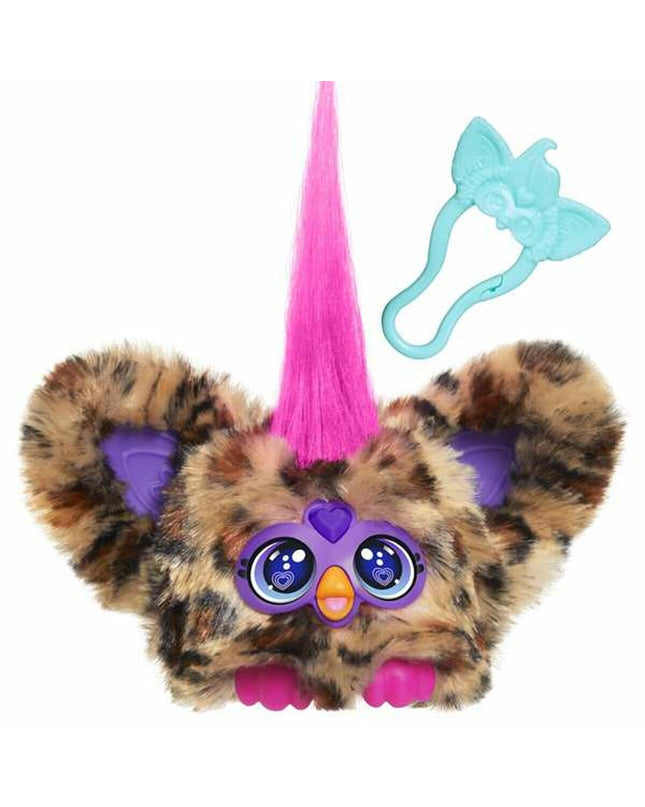 Soft Furby Furblets plush toy by Hasbro, 12 cm, featuring colorful animated features and cuddly fabric for kids' play.
