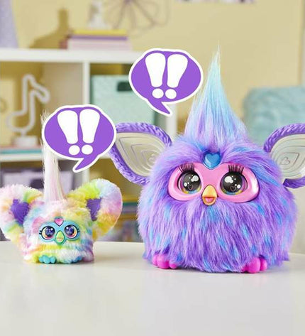 Soft Hasbro Furby Furblets plush toy, 12 cm, featuring colorful fabric and expressive eyes, perfect for cuddling and play.