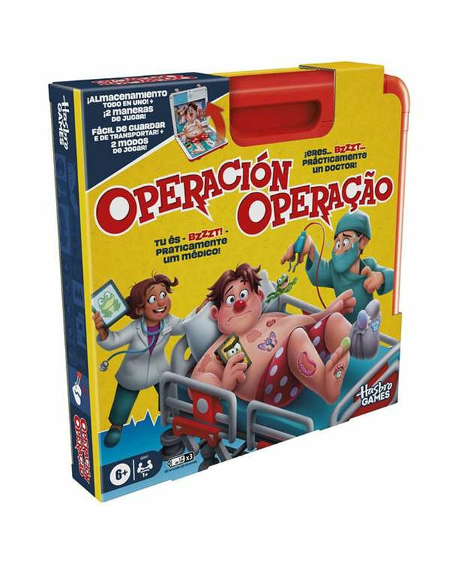 Hasbro board game with colorful cards and game pieces, suitable for family and friends game night.
