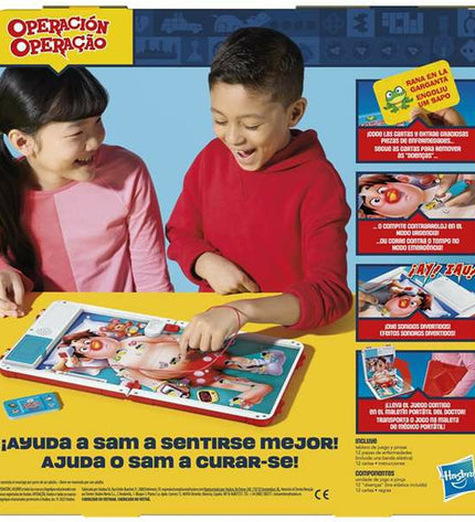 Hasbro board game for kids, featuring colorful game pieces and a vibrant game board, ideal for family fun and entertainment.