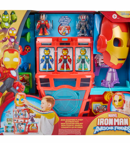 Hasbro Ironman action figure from the superhero toy collection, detailed plastic figure with armor and poseable joints.