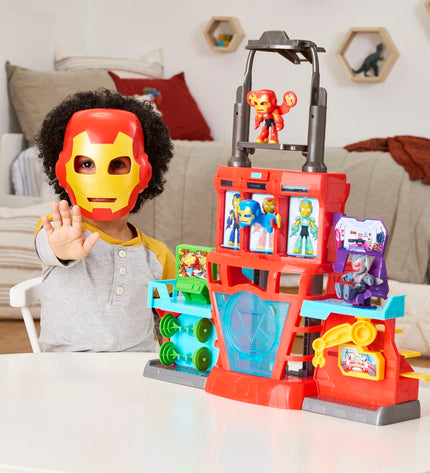 Hasbro Ironman action figure from the toy and game collection, detailed plastic superhero figure with red and gold armor.