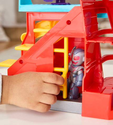 Hasbro Ironman action figure from playset, detailed toy with armor and poseable limbs, ideal for kids' superhero toy collection.