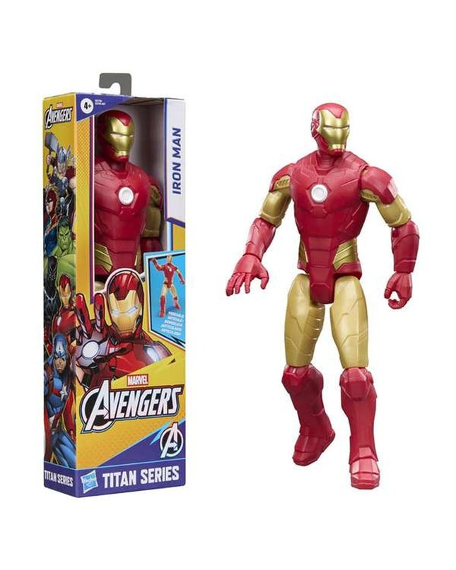 Iron Man 30 cm action figure from the speelgoed en games collection, detailed toy superhero with poseable features.