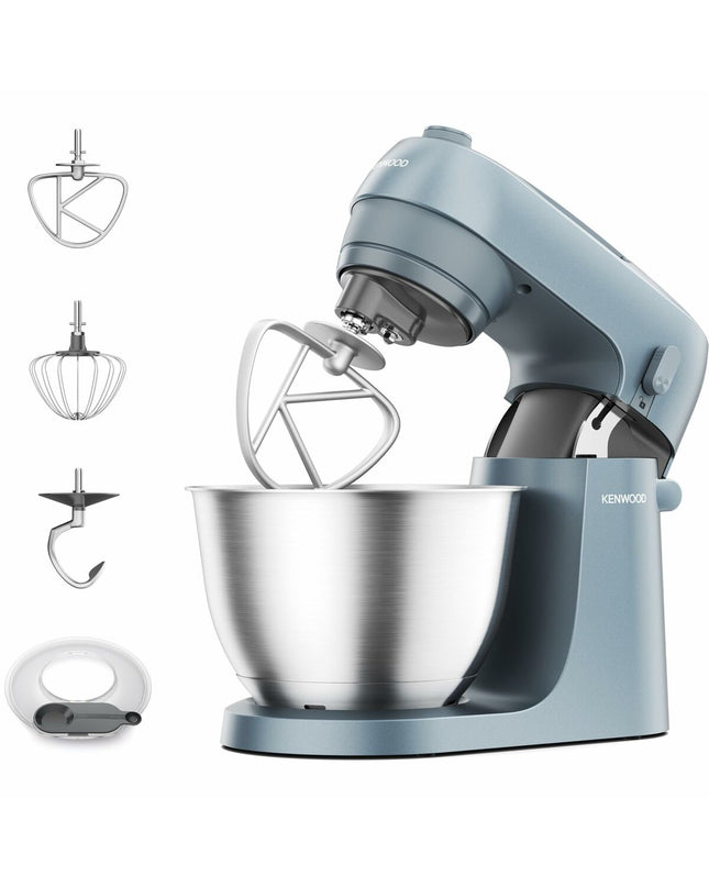 Kenwood KZM35000GY food processor in gray with 800W power and 4.3L capacity, compact kitchen appliance for food preparation.