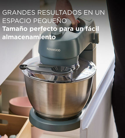Kenwood KZM35000GY food processor in gray with 800W power and 4.3L capacity, compact kitchen appliance for chopping and mixing
