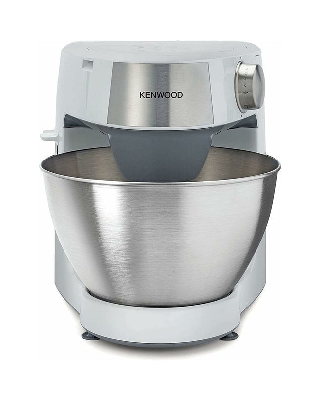 Kenwood KHC29.AOWH food processor in white with 1000W power, compact kitchen appliance for chopping and mixing.