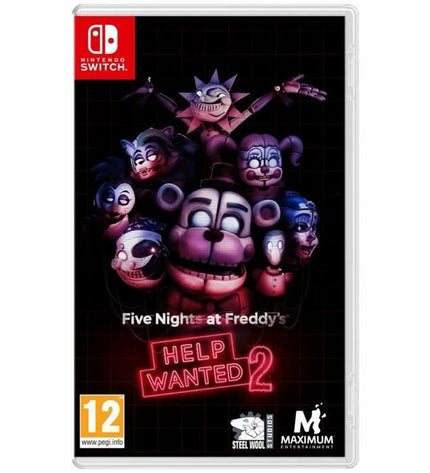 Just For Games Five Nights at Freddy's Help Wanted 2 Switch video game cartridge for electronic plug-and-play console.
