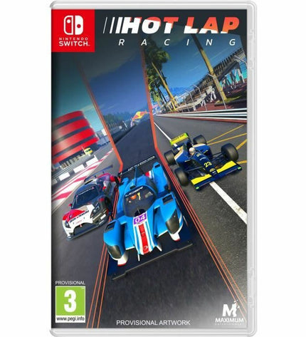 Just For Games Hot Lap Racing Switch videogame in a colorful cartridge case for plug and play gaming consoles.