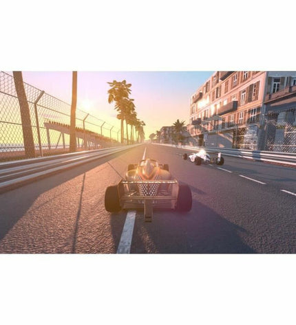 Just For Games Hot Lap Racing Switch video game cartridge in black with branding, designed for plug-and-play gaming consoles.