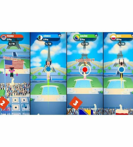 Just For Games Switch sports video game cart for 34 sports games, electronic plug-and-play console, world edition.