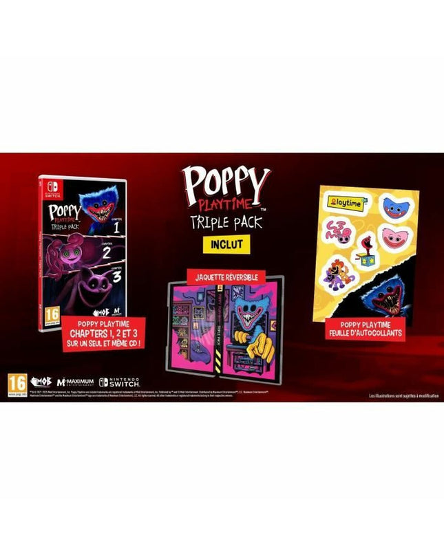 Just For Games Switch electronic plug-and-play video game console with colorful packaging and game controllers.