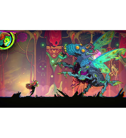 Just For Games Ultros Switch videogame console with colorful controller and compact design, Plug & Play electronic gaming device.