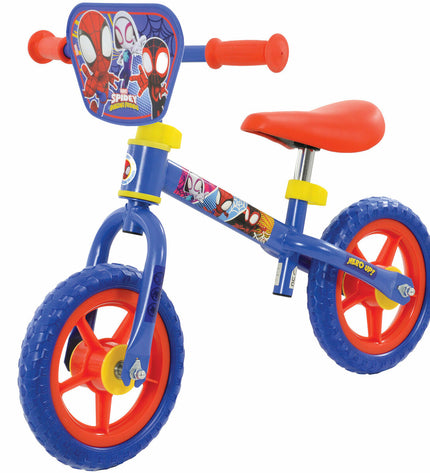 Blue, white, and red Spidey Loopauto toy with 70x50x41 cm dimensions, designed for outdoor play and sports activities.