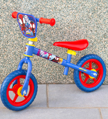 Blue, white, and red Spidey Loopauto toy with dimensions 70x50x41 cm, designed for outdoor play and sports by Spidey.