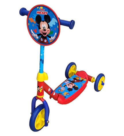Blue Mickey Mouse rubber and plastic step for urban mobility, ideal for outdoor sports and city transport.