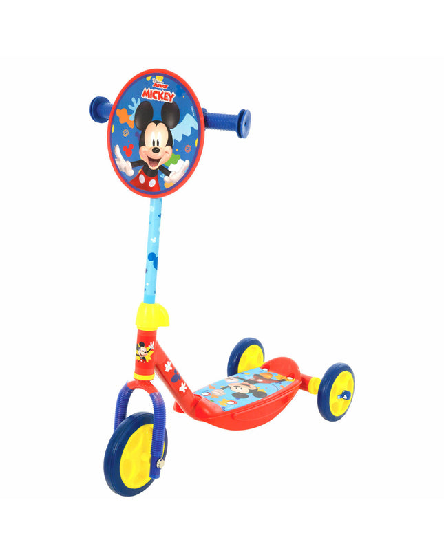 Blue Mickey Mouse rubber and plastic step for urban mobility, ideal for sports and outdoor activities.