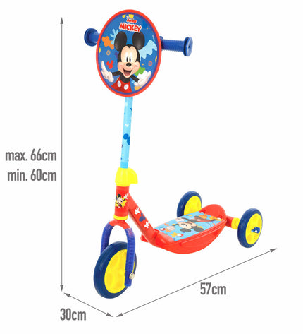 Blue Mickey Mouse rubber and plastic step for outdoor sports and urban mobility, featuring a playful Mickey Mouse design.