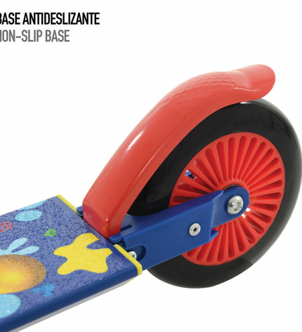 Blue Mickey Mouse scooter toy, 65 x 82 x 30 cm, suitable for outdoor play, featuring Mickey Mouse branding and vibrant colors.