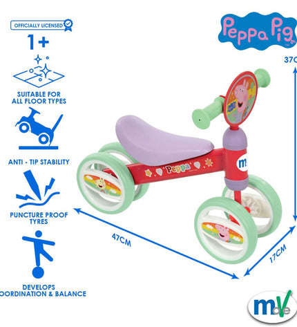Peppa Pig toy with dimensions 47x37x25cm, colorful plastic playset for kids, featuring Peppa Pig characters and design.