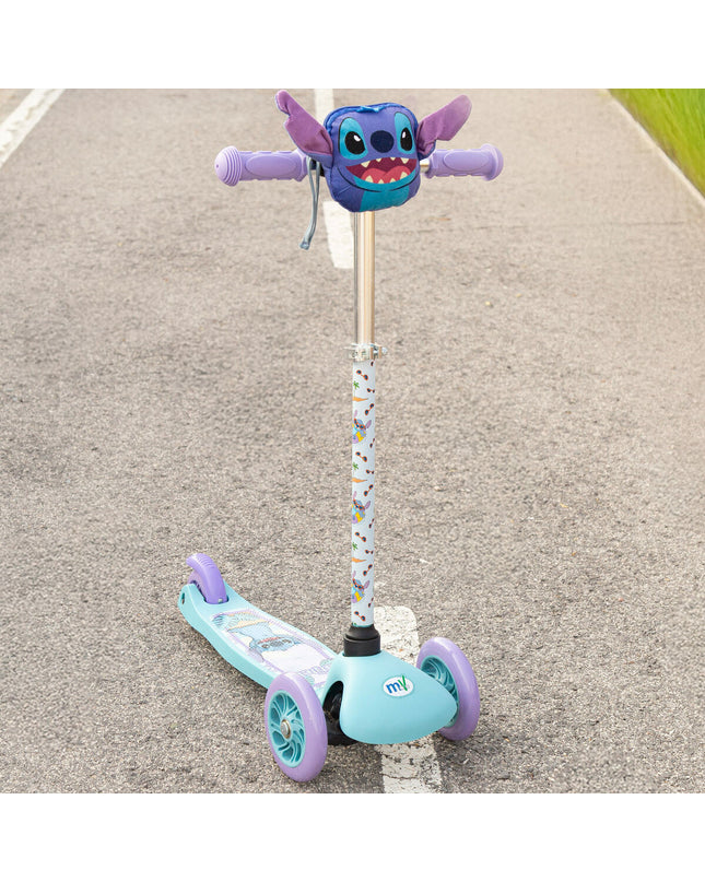 Stitch Step Stitch MINI GO! in blue and purple metal and plastic, designed for urban mobility and outdoor sport activities.