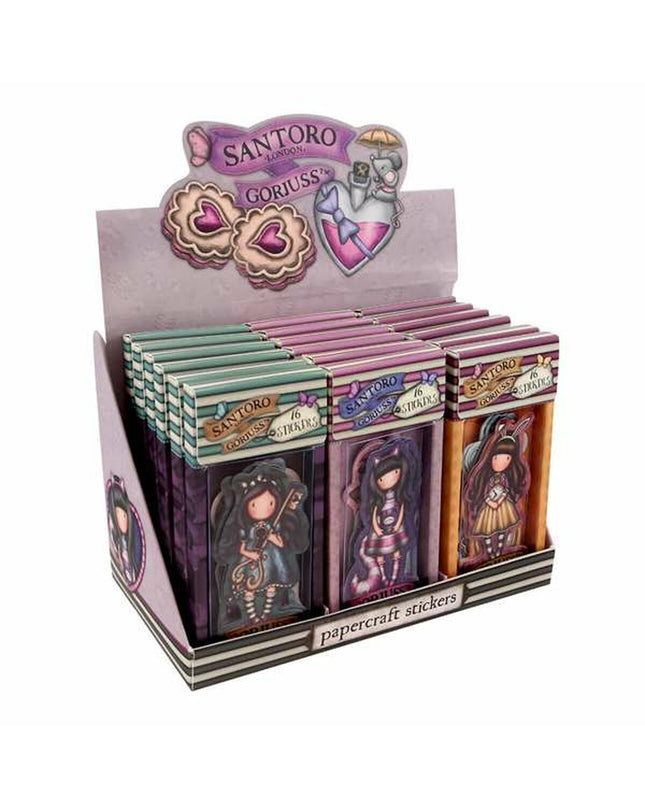 Safta Cheshire cat stickers from the creative activity set, featuring colorful cartoon cat designs for children.